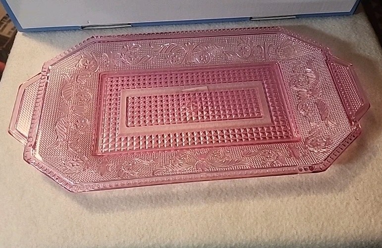 NOS Vtg Pink Pretty Hard Plastic Multipurpose 11 1/2 x 6\ NOS Vtg Pink Pretty Hard Plastic Multipurpose 11 1/2 x 6\
