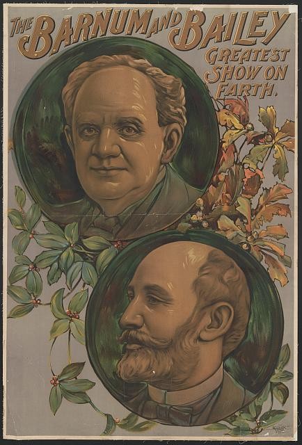 Photo:Barnum & Bailey Circus Poster 1903 Greatest Show on Earth