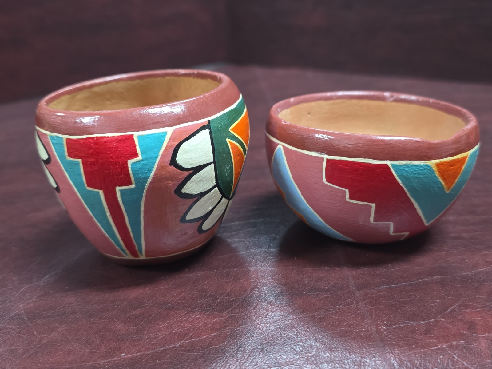 Vintage 1948 Grand Canyon Souvenir Pottery Pair, Mid-Century Jemez / Tesuque...
