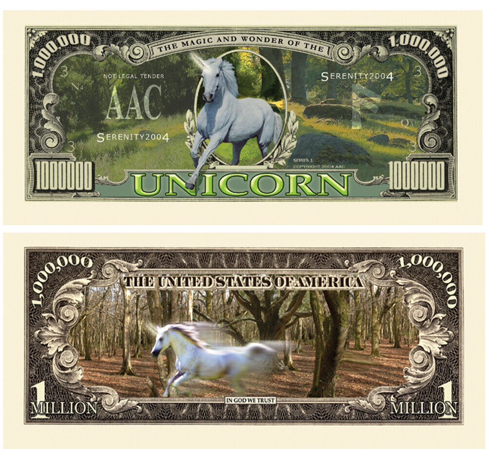 Unicorn Million Dollar Bill - Pack of 50 Bills