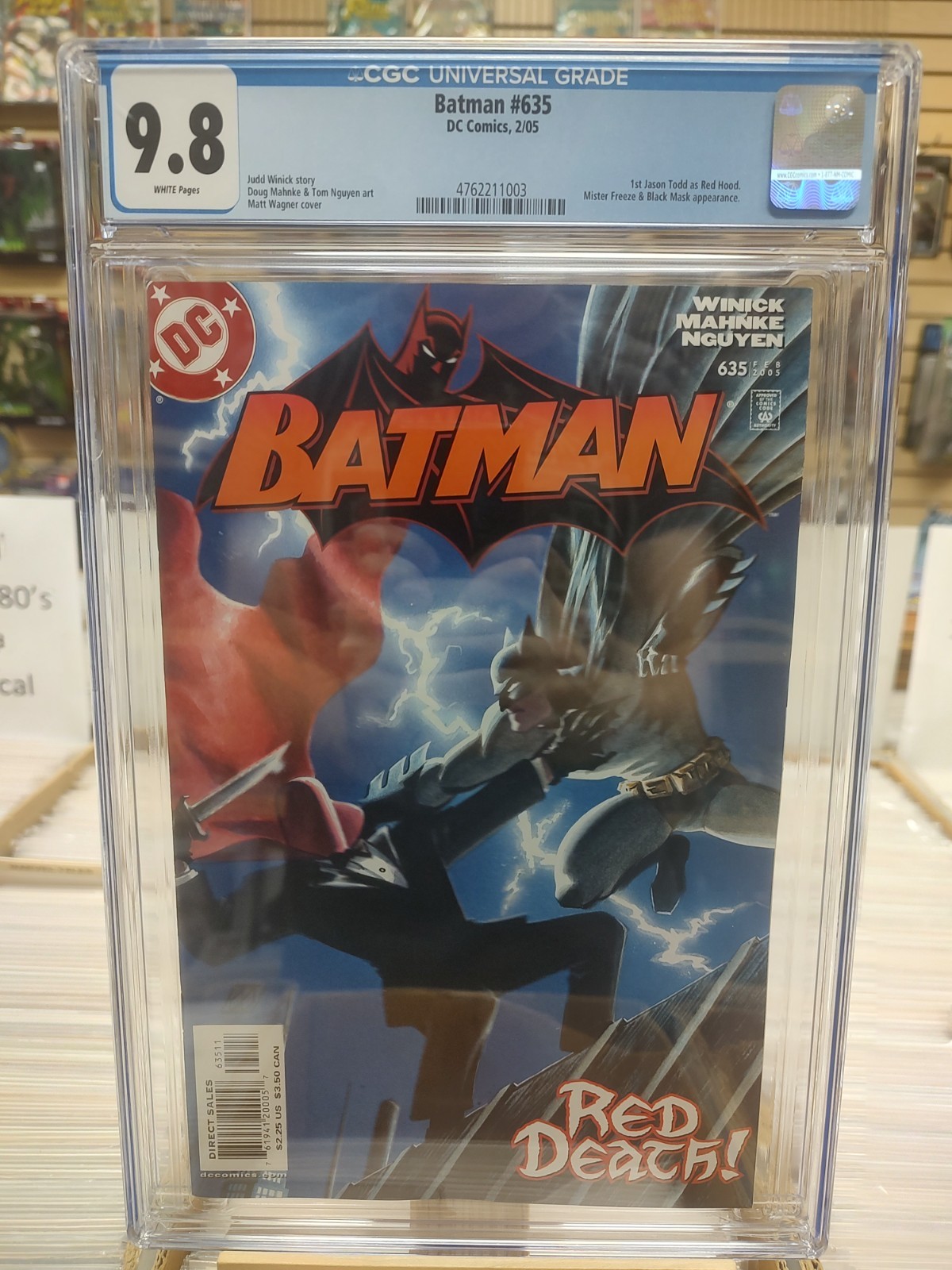 Batman 635 CGC 9.8 white pages 1st Jason Todd as the Red Hood