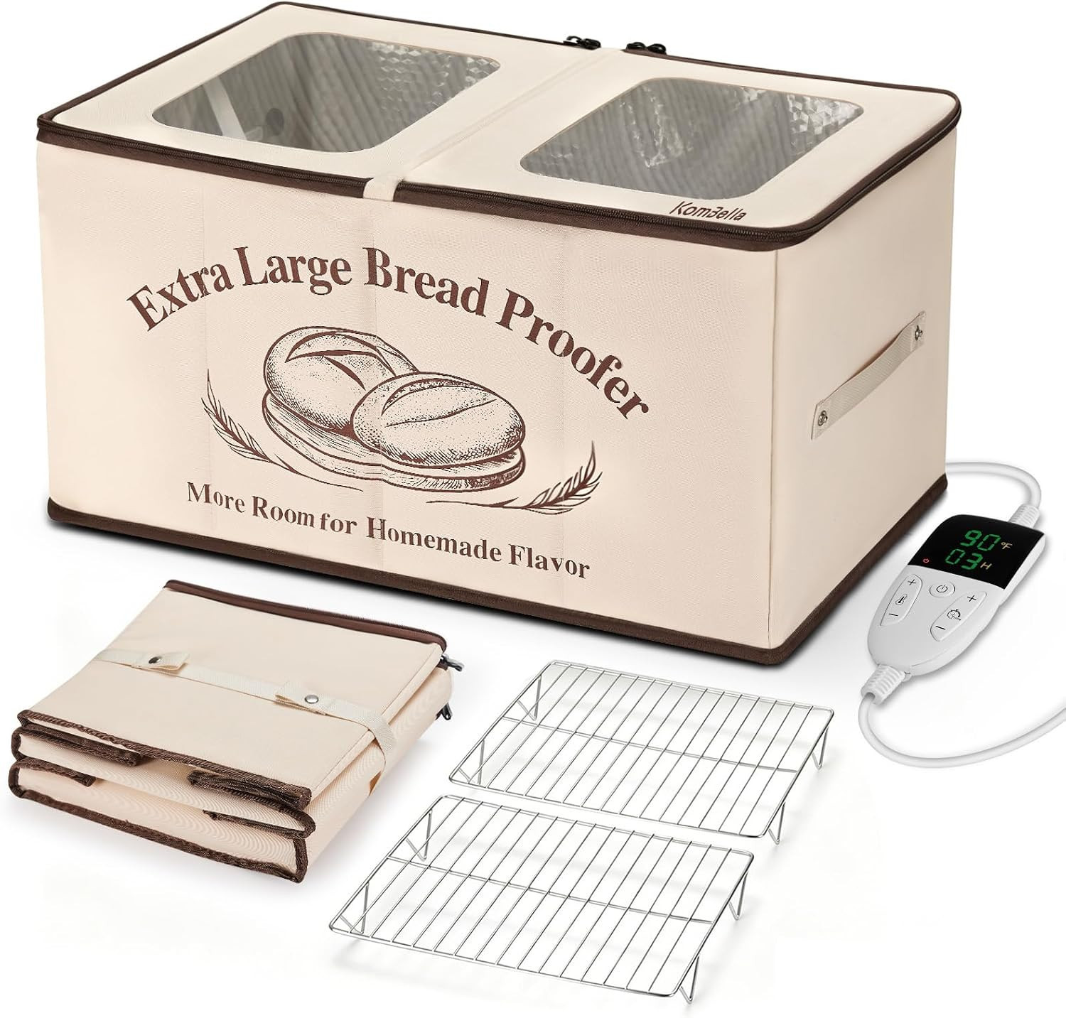 XL Bread Proofing Box Foldable Bread Proofer 23.6