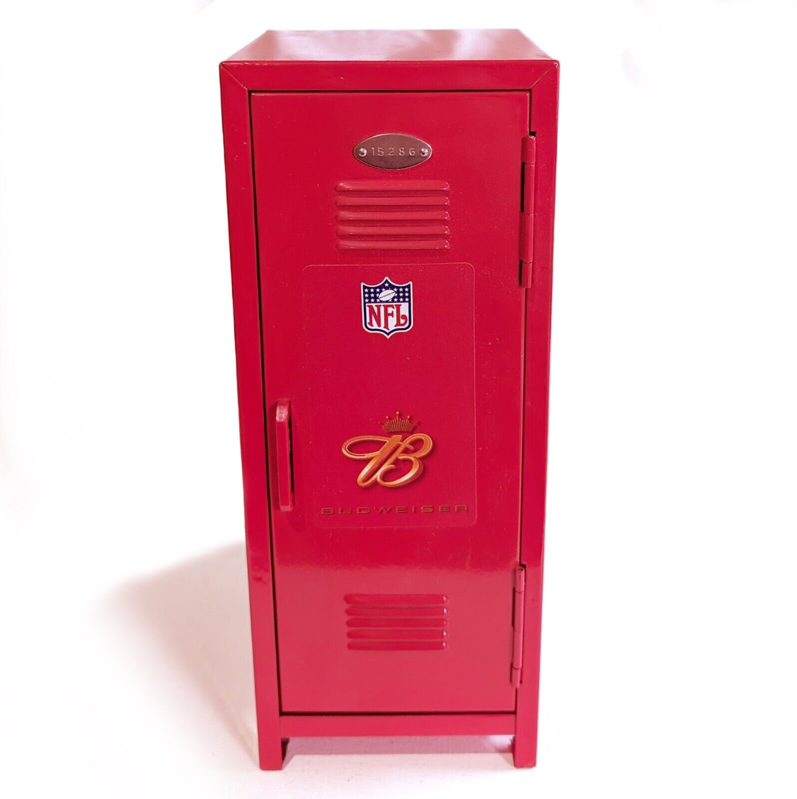 Rare Budweiser NFL Mini Locker 15286 - Sports Collectables & Beer Memorabilia