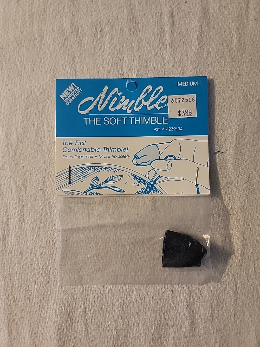 New Nimble The Soft Thimble Medium By The Nimble Thimble Co. New Nimble The Soft Thimble Medium By The Nimble Thimble Co.