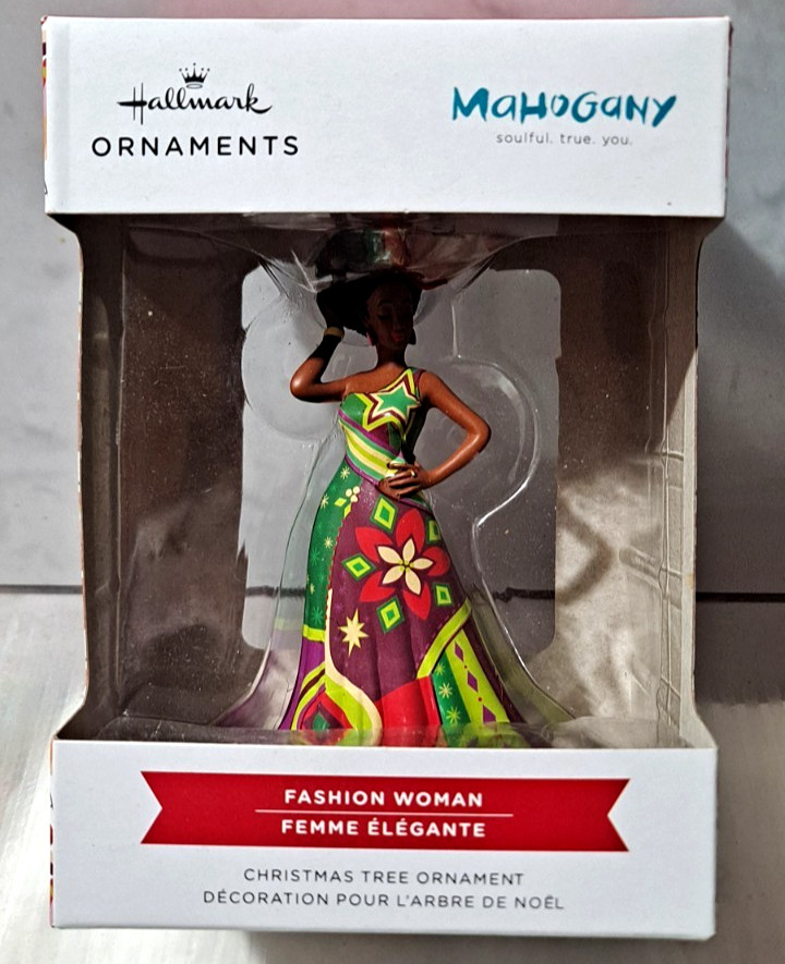 NEW Hallmark Mahogany Fashion Woman 2024 Red Box Christmas Ornament