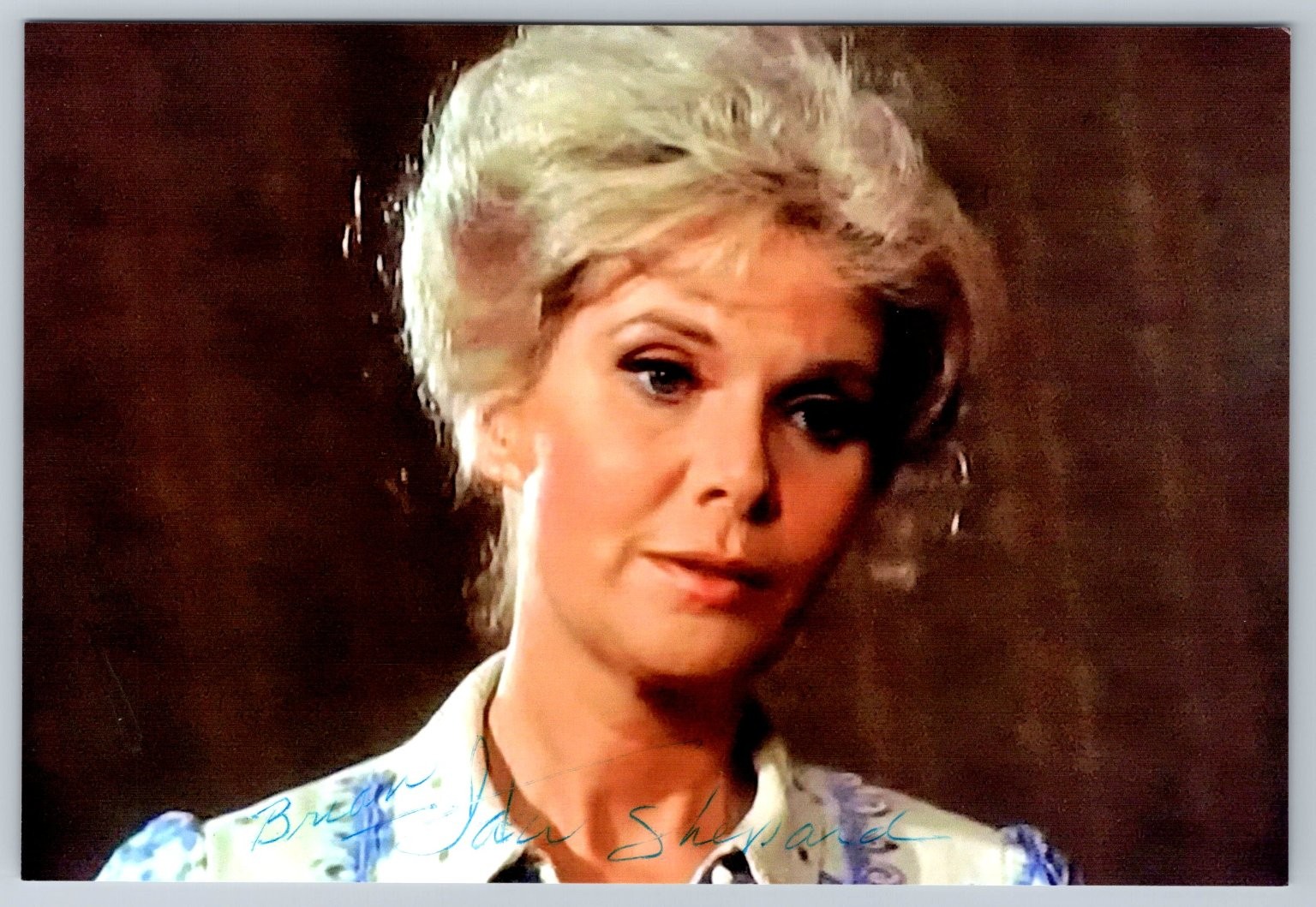 Jan Shepherd Autographed Photo Actress Portrait Signed Collectible