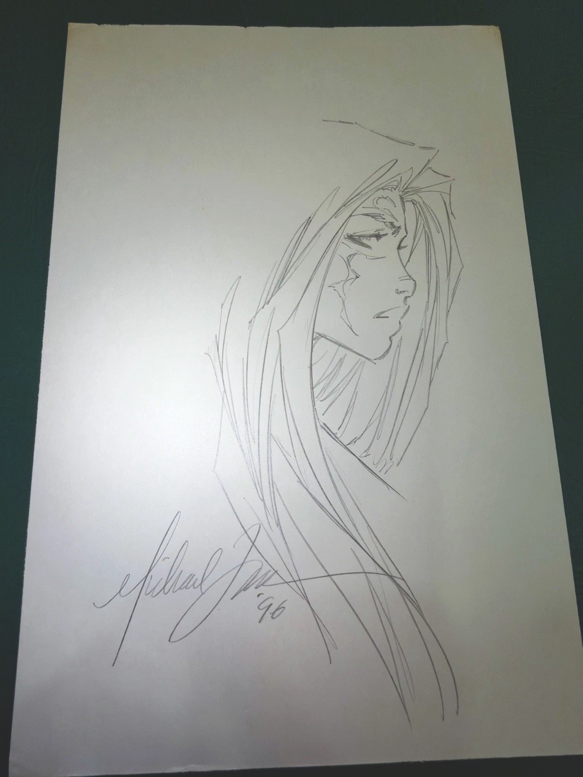 Michael Turner Original Witchblade Art Sketch Signed Dated 1996 Early Pencil 💎✨