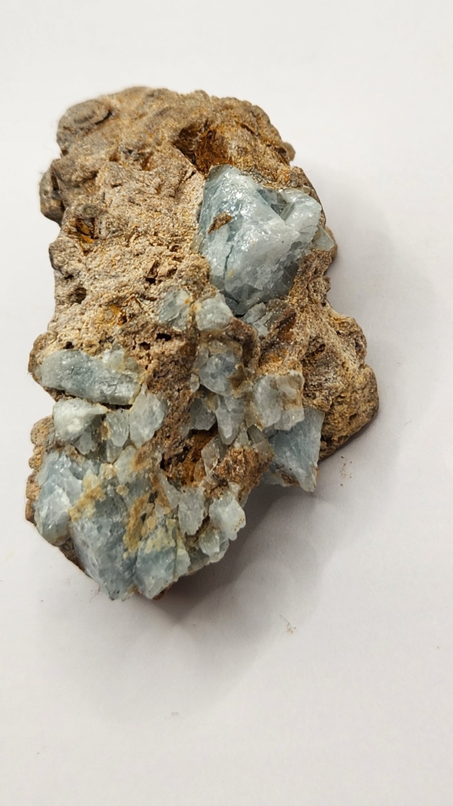 30g Natural Blue Euclase Crystal Specimen Matrix Colombia 46x28mm Untreated Rare