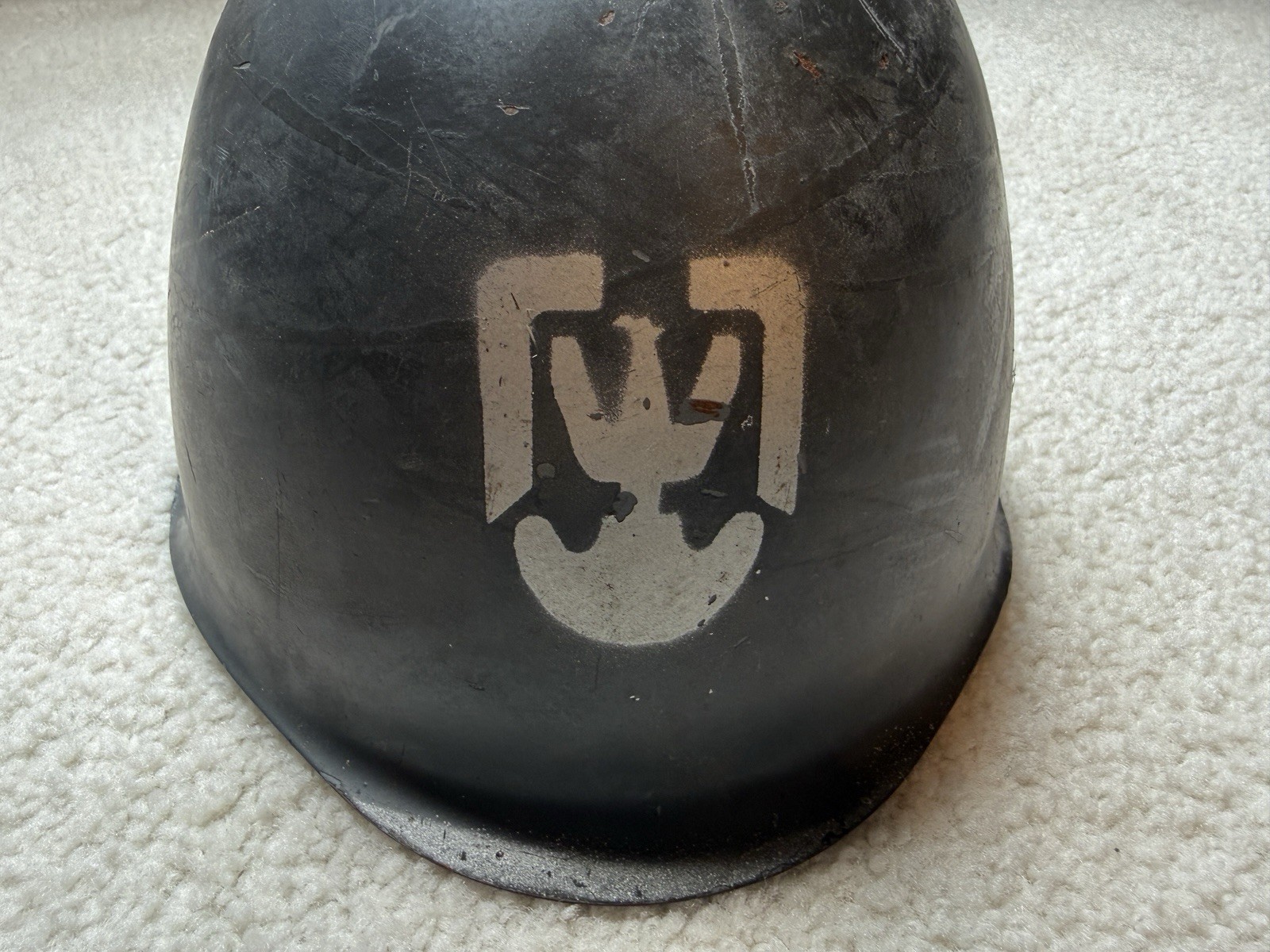 Vintage WZ67 Polish Army Steel Helmet Cold War Era with Liner Authentic Surplus Vintage WZ67 Polish Army Steel Helmet Cold War Era with Liner Authentic Surplus