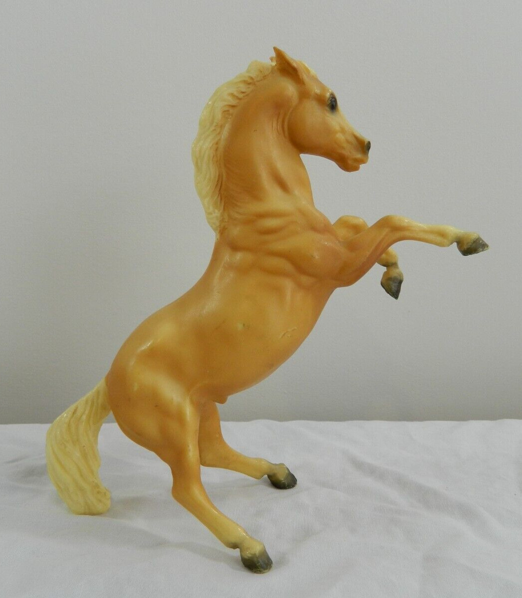 Vintage Rearing Stallion Horse Breyer Molding Co. USA B Plastic Model Figurine