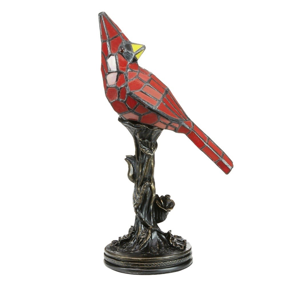 River of Goods Red Tiffany-Style Stained Glass 13-inch Cardinal River of Goods Red Tiffany-Style Stained Glass 13-inch Cardinal