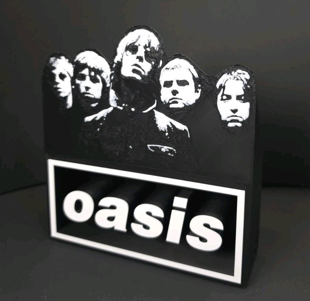 Oasis Band Desk Shelf Stand Music Memorabilia 2025 Liam Gallagher Noel Gallagher