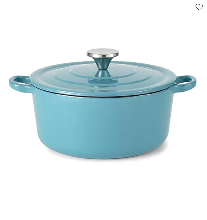 Cooks Cast Iron Dutch Oven with Lid Heavy Duty Cooking Pot Kitchen Cookware