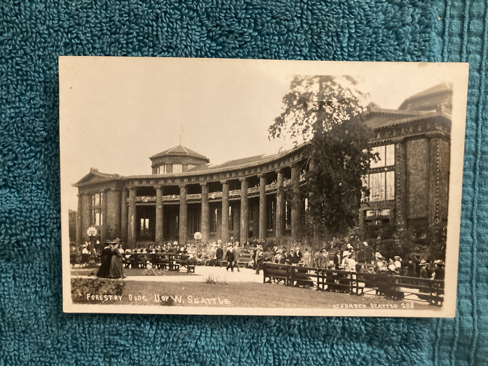 RPPC Forestry Building U of W Seatle Washington O.T. Frasch Photo c1910