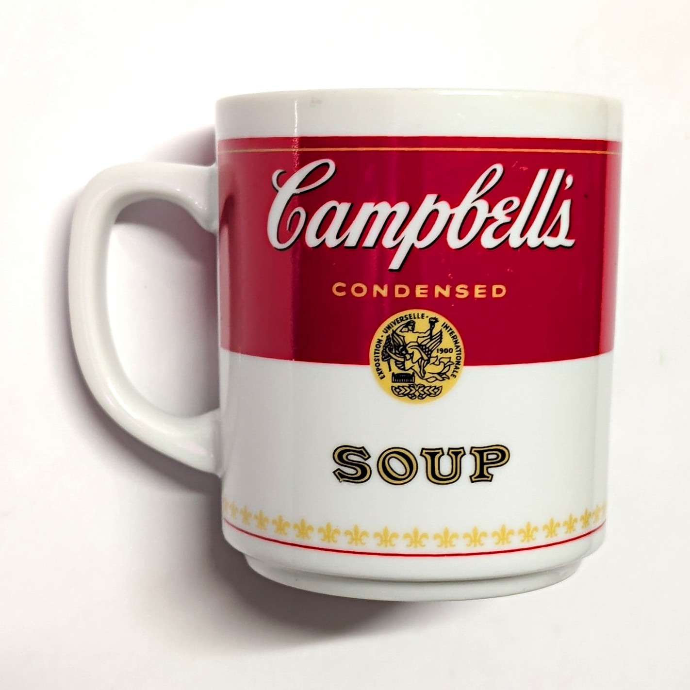 Campbell\'s Condensed Soup Porcelain Advertising Mug Cup Corning Glass Works