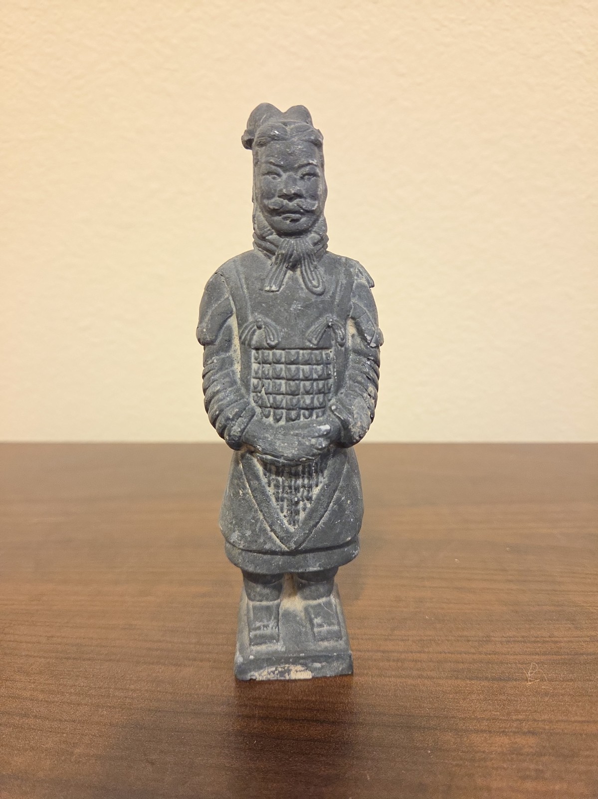 Vintage Japanese Samurai Figurine Terracotta Soldier  
