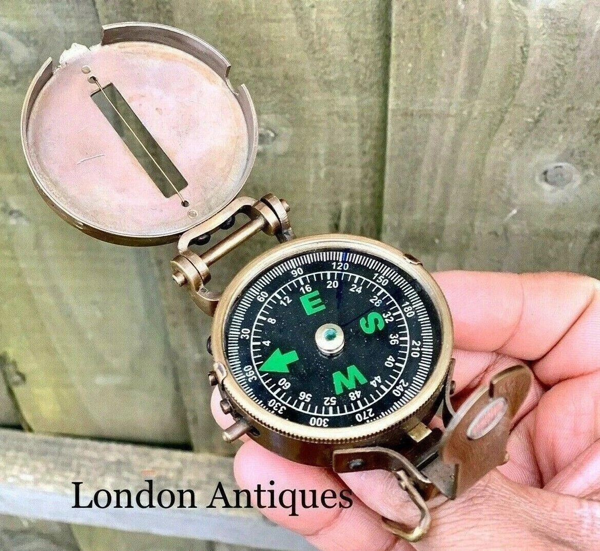 Thumb Style Solid Brass Soldiers Military WW2 Navigational Compass For Gift Thumb Style Solid Brass Soldiers Military WW2 Navigational Compass For Gift
