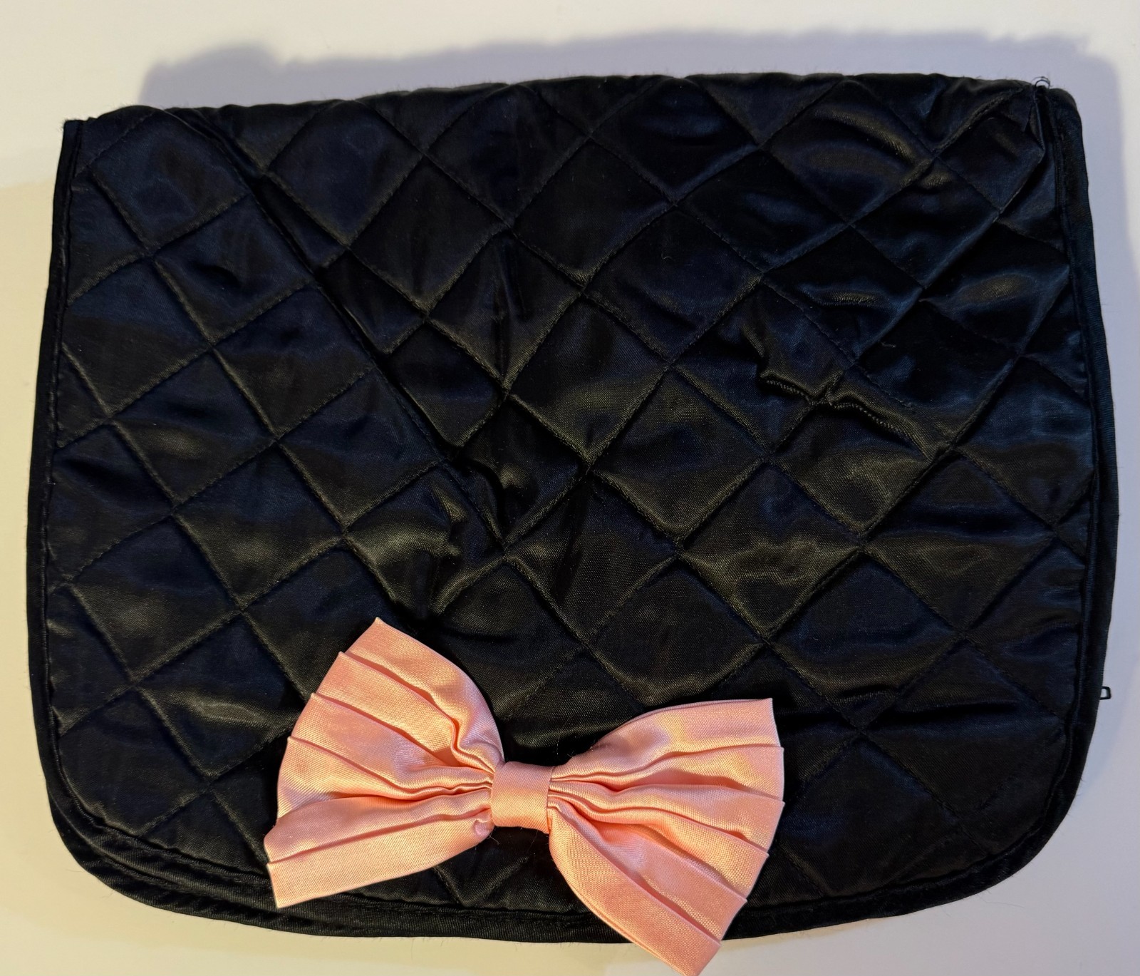 Vintage 1980's French Fracas Perfume Sateen Lingerie Bag
