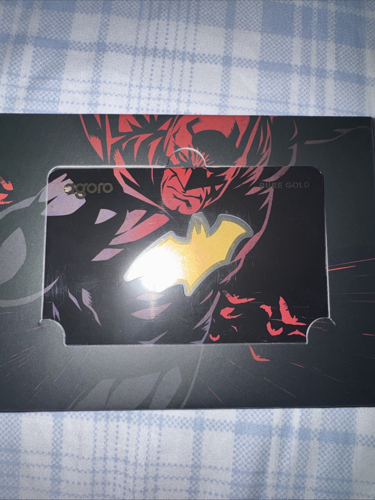 0.1 Gram Of.999 Pure Batman Gold Agoro Case Authenticated Real Collectors Item