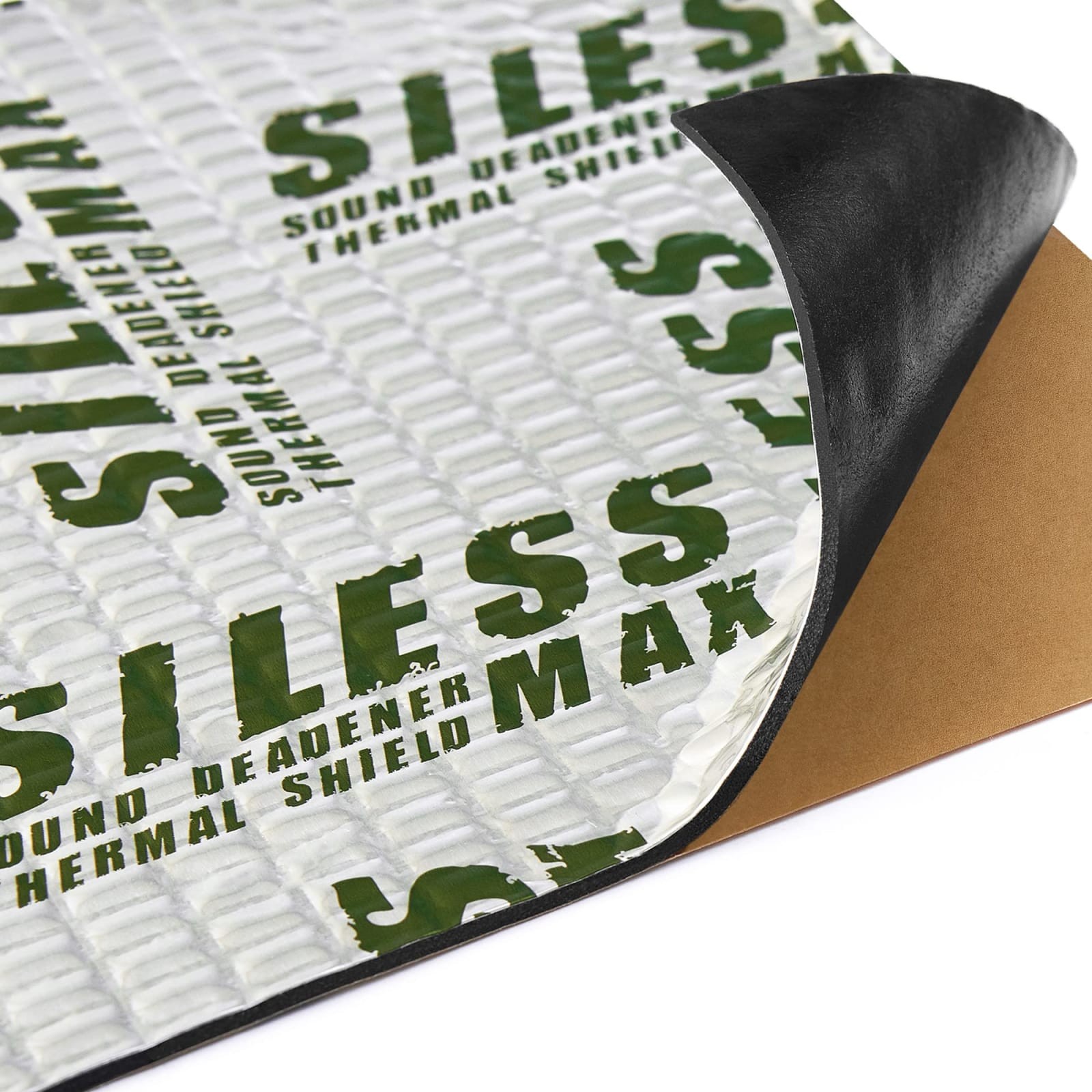 Siless MAX 120 mil 30 sqft Car Sound Deadening Butyl Damping Mat Silver