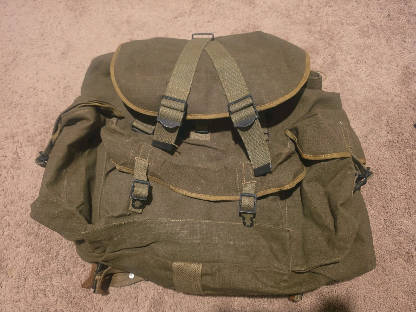 French Indochina Algerian War TAP Sac a dos Ruck Sack Pack model 50 (Excellent)