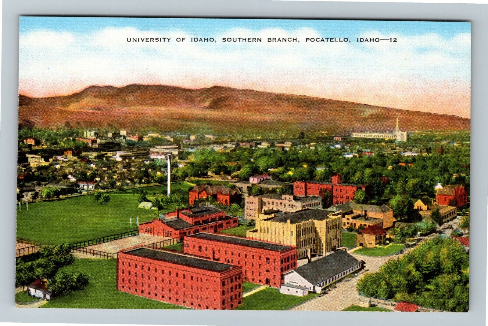 Pocatello, ID-Idaho, University Of Idaho, Southern Branch Vintage Postcard
