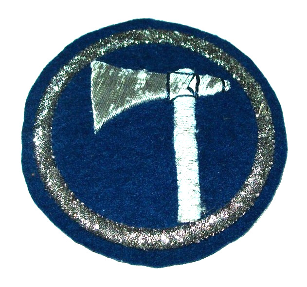 TOP ORIGINAL OCCUPATION GERMAN MADE BULLION 19th ARMY CORPS SHOULDER PATCH