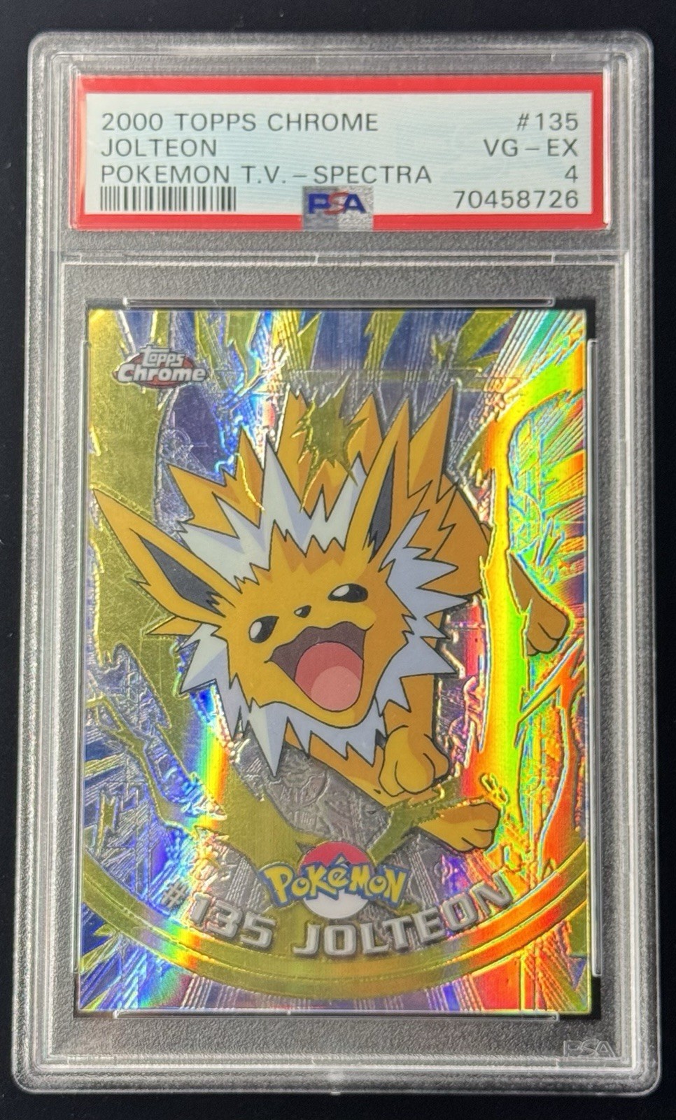 Jolteon Spectra 2000 Topps Chrome Pokemon Series 2 PSA 4 #135
