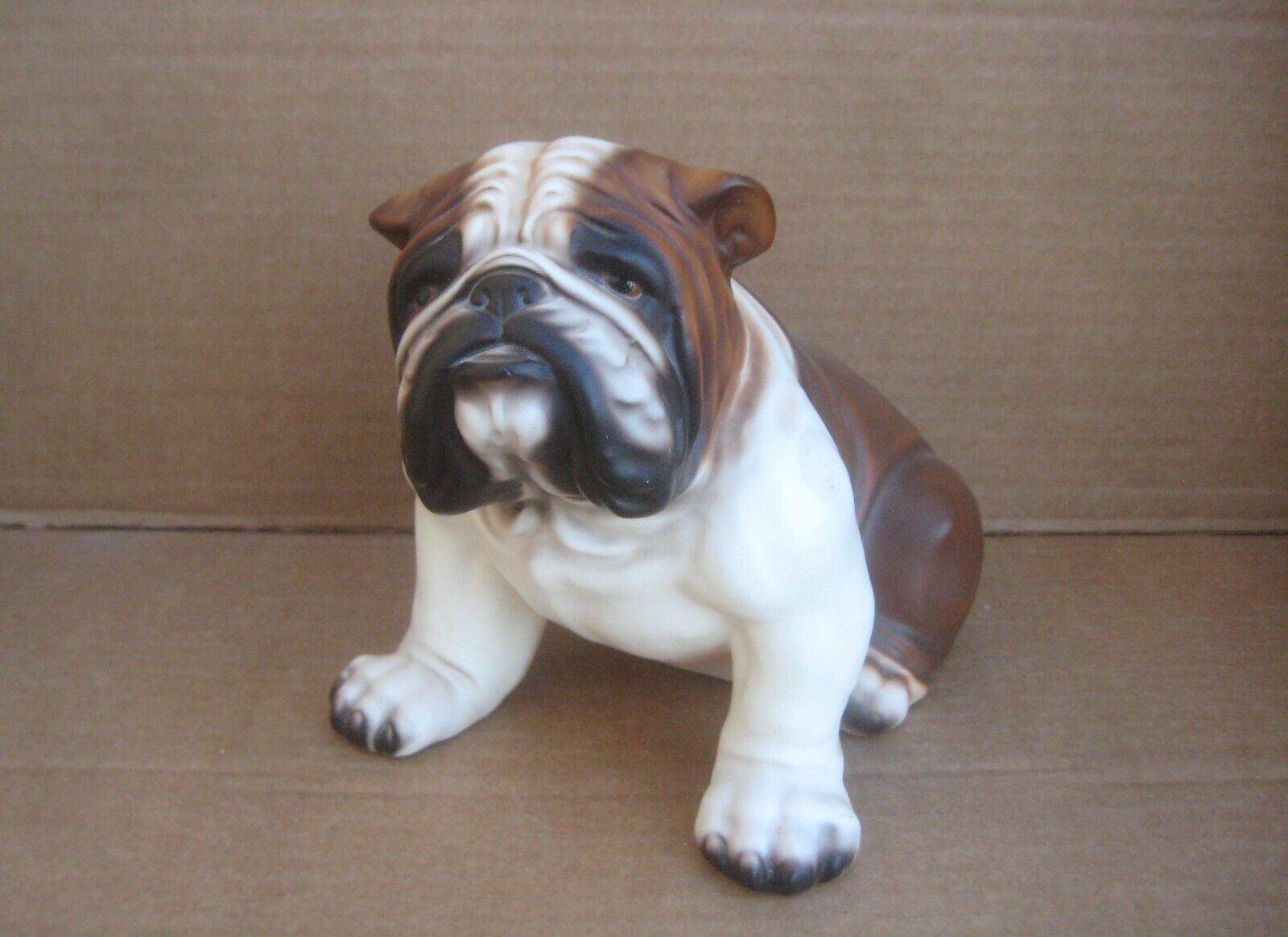 Vintage Bulldog Figurine Large Japan 7\