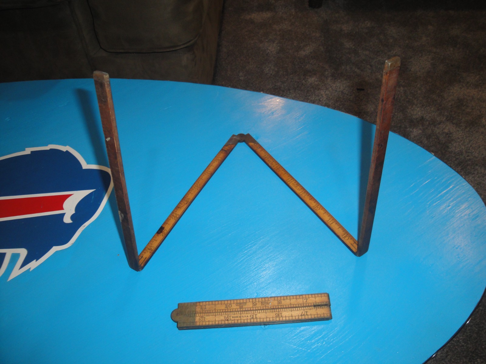 Vintage Antique STANLEY  No. 84 & No 66 1/2  folding rulers 2ft and 3 ft