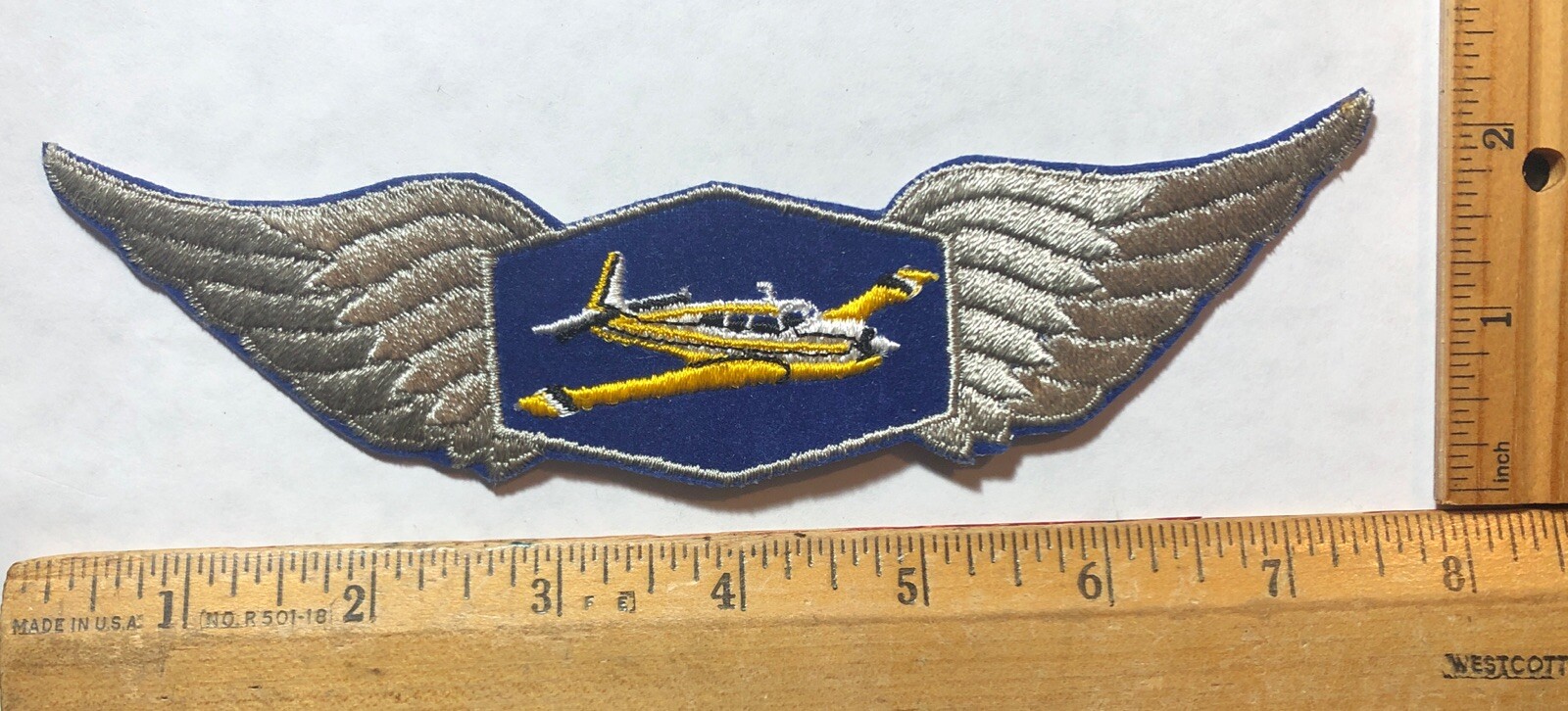 Vintage Mooney M21 Executive Wings Logo Embroidered Sew On Patch Airplane