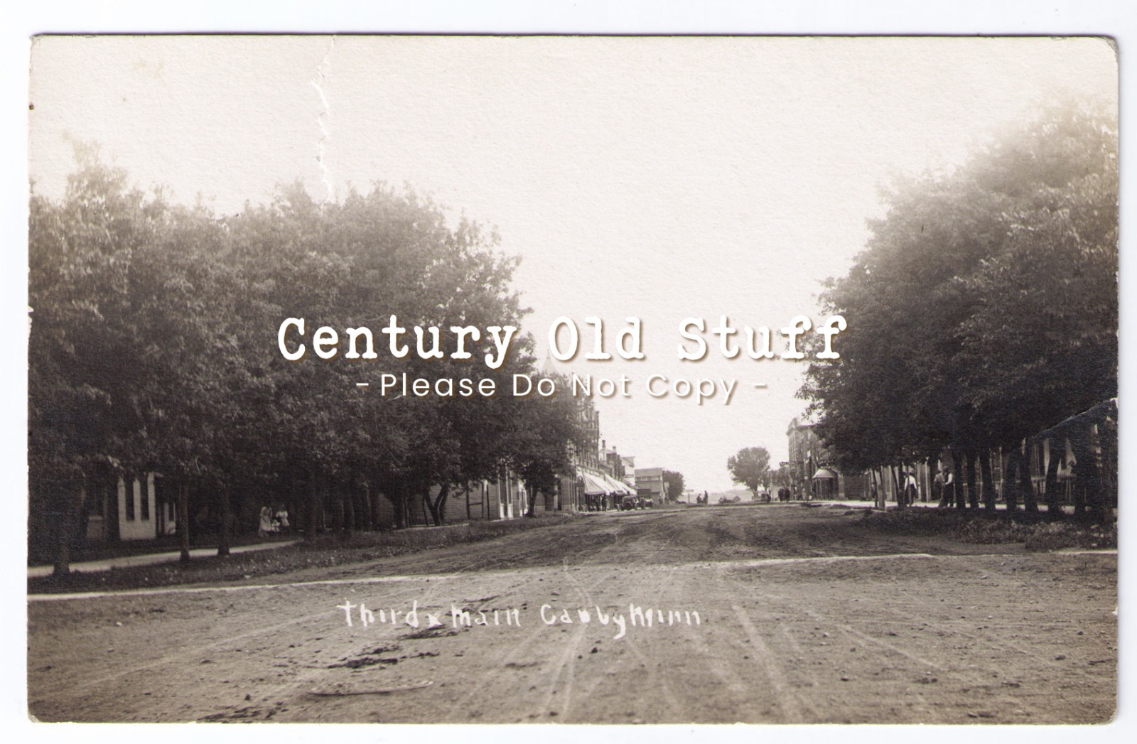 RPPC - Canby, Minnesota, MN - Third & Main, Businesses, Buildings, Real Photo