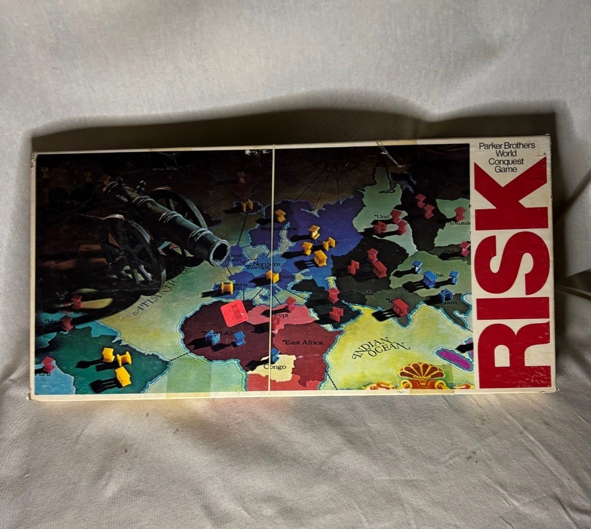Risk Parker Brothers World Conquest Board Game Vintage 1980s Strategy Complete