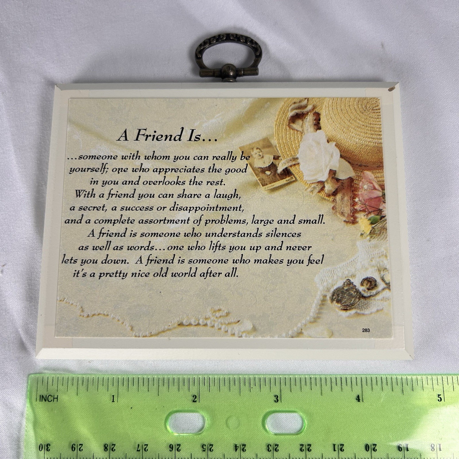 Vintage Paula’s Impressions Decorative Wood Wall Plaque “A Fried Is…” 1972 Gift