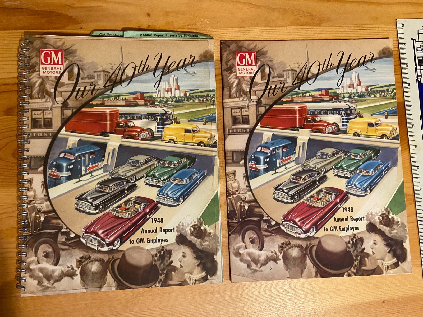1948 GENERAL MOTORS Annual Report to GM EMPLOYEES EMD Electro Motive  2 Versions