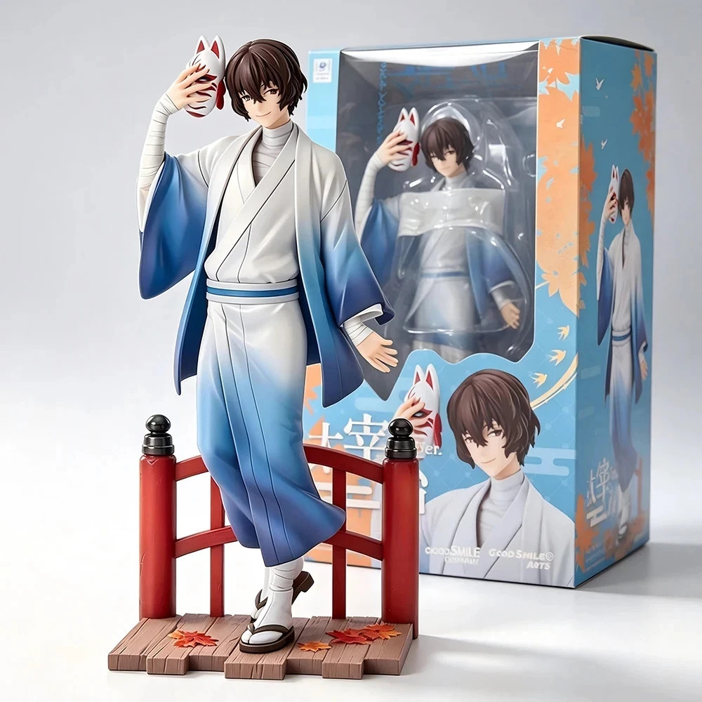 20cm Dazai Osamu Kimono Figure Bungo Stray Dogs PVC Anime Collectible