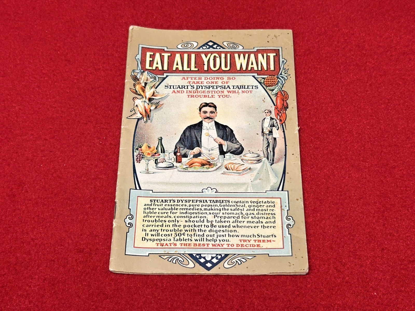 Original 1905 Stuart's Dyspepsia Tablets 32-Page Advertising Booklet Original 1905 Stuart's Dyspepsia Tablets 32-Page Advertising Booklet