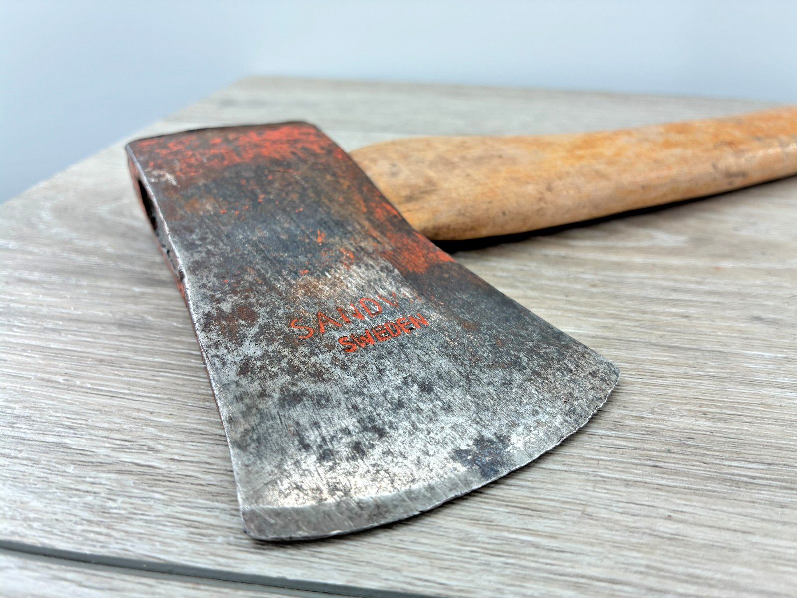 Vintage Sandvik S.A. Wetterlings Sweden Hatchet Camp Scout Axe Tool .6kg 1.25lbs
