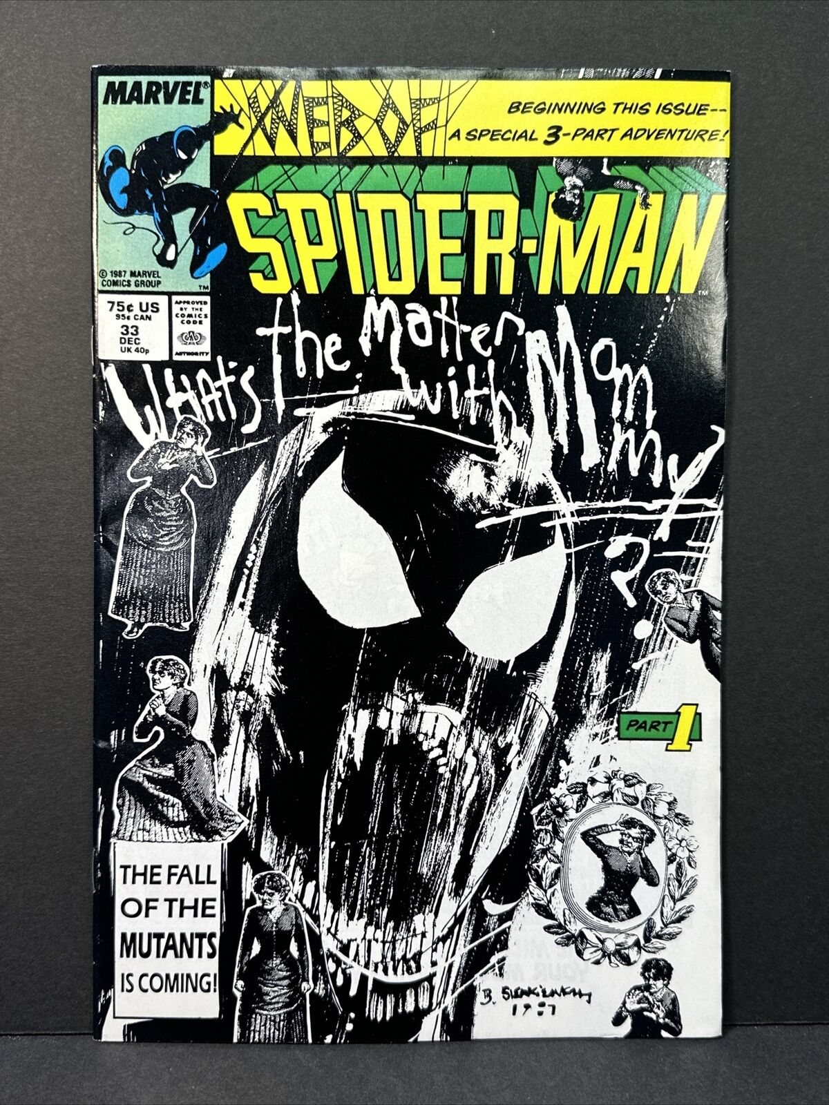 Web of Spider-Man #33 Marvel 1987 What\'s the Matter With Mommy NM 9.4