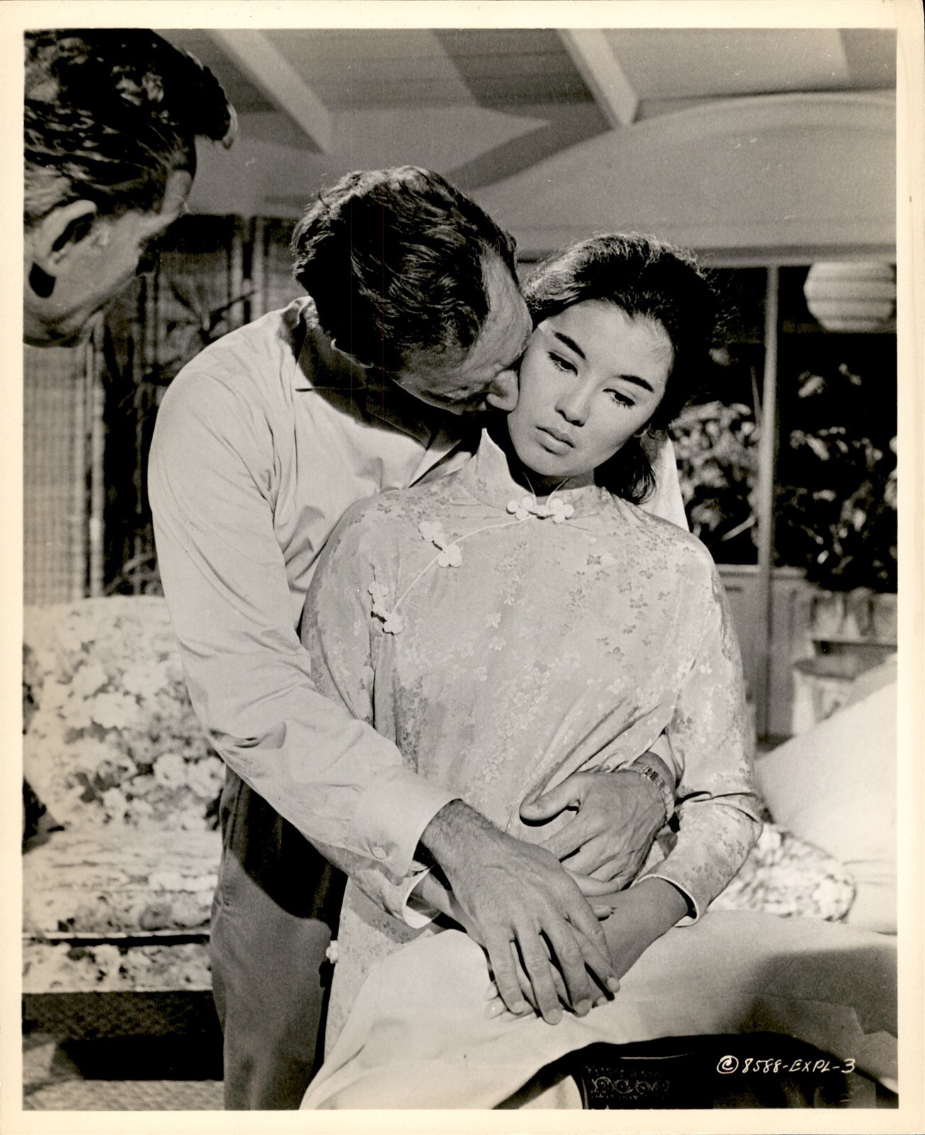 BR58 Rare Original Photo GORGEOUS EXOTIC WOMAN Romantic Scene Budior Seduction