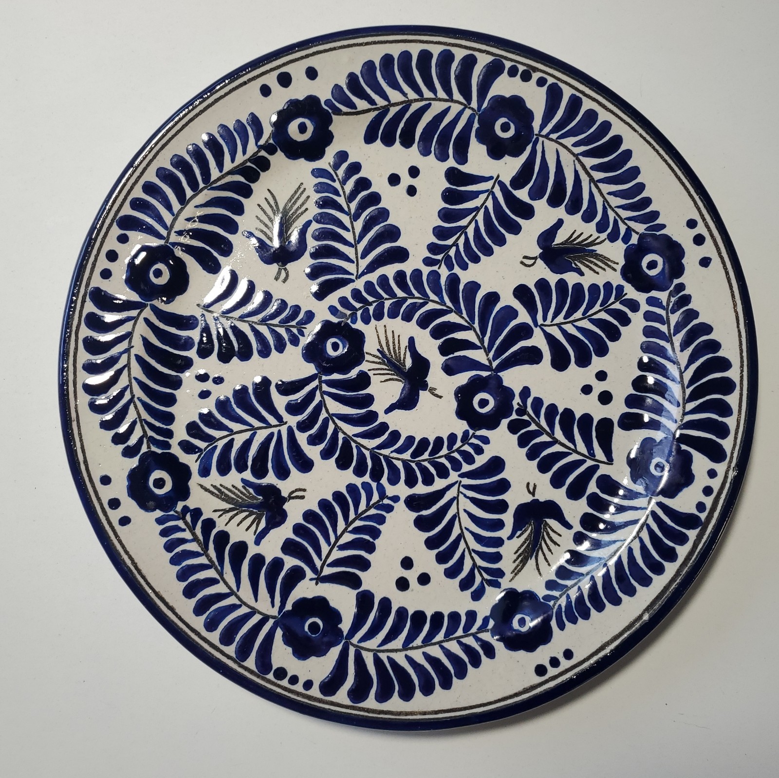 URIARTE TALAVERA Authentic Majolica Pottery Plate Puebla Mexico 11\