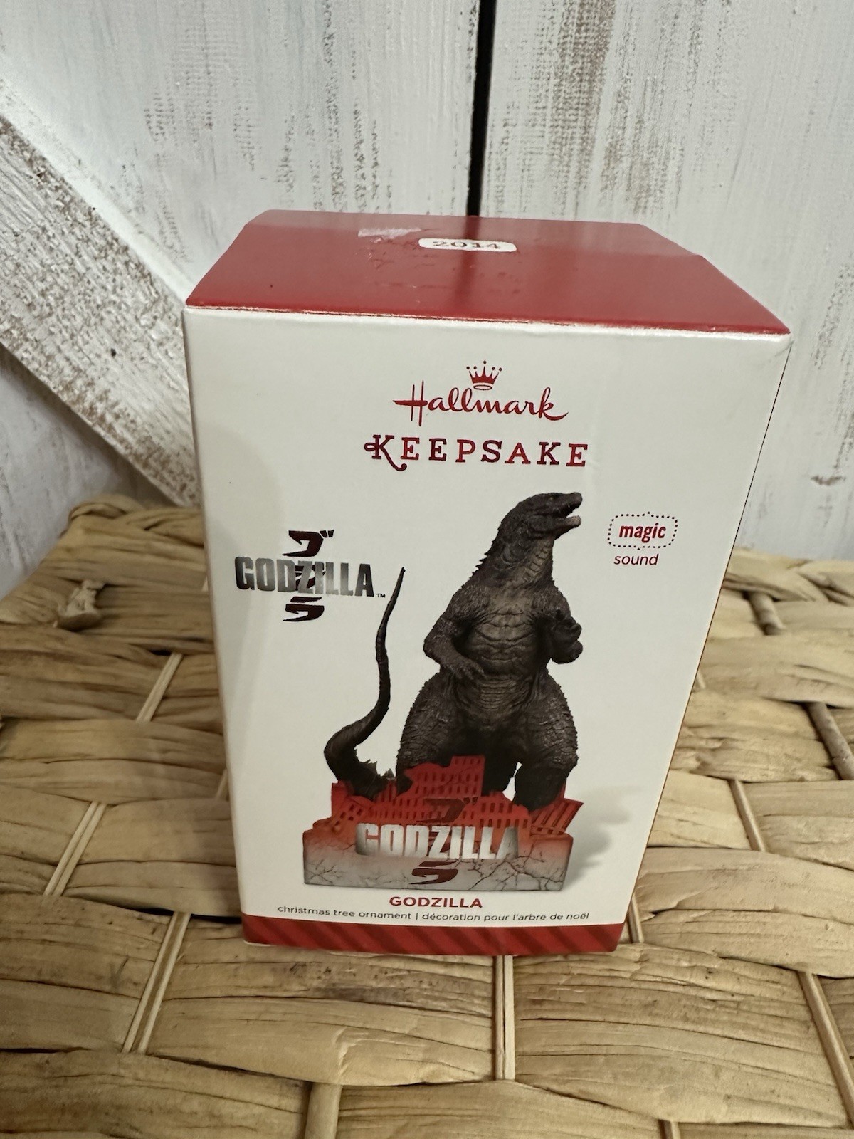 2014 Hallmark Keepsake Godzilla Magic Ornament Magic Sound New Open Box 2014 Hallmark Keepsake Godzilla Magic Ornament Magic Sound New Open Box