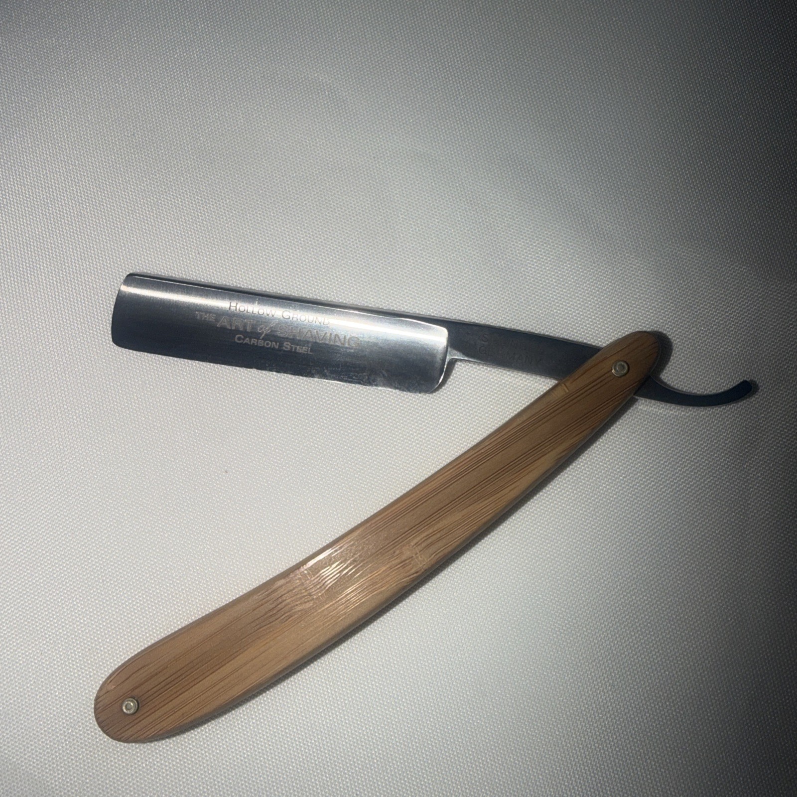 Dovo Ebony 5/8 Solingen Germany Straight Razor Natural with Case