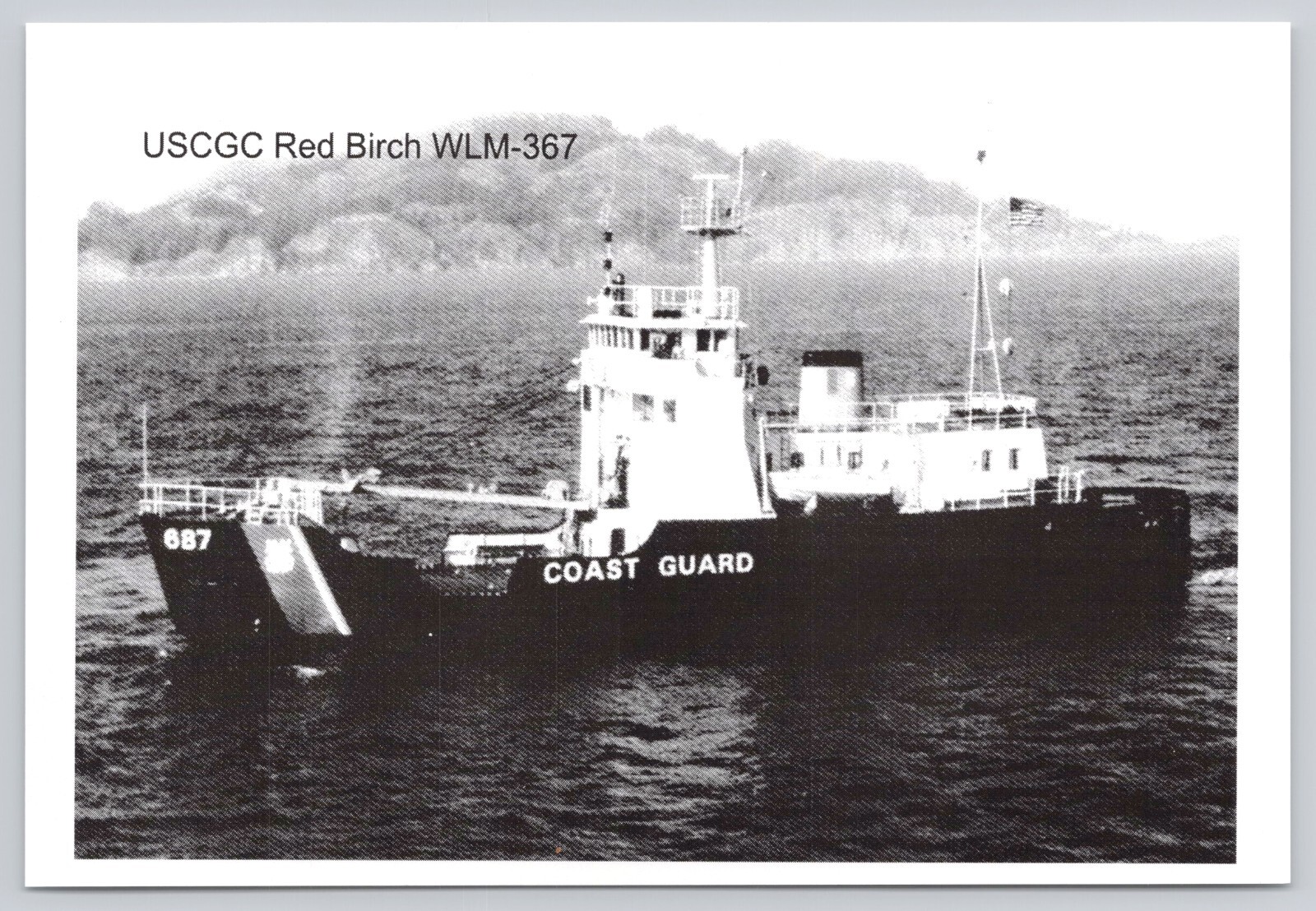 Postcard USCGC Red Birch WLM-367 LP1