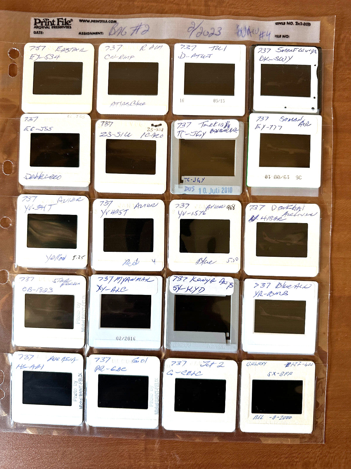 Aviation AIRLINES LOT OF 20  Aircraft Airplanes 35mm Slides DC9 MD Dupe/Orig