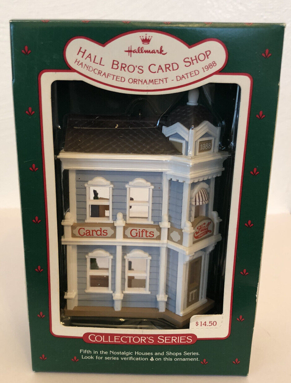 1988  Hall Bro\'s Card Shop Hallmark Christmas Ornament