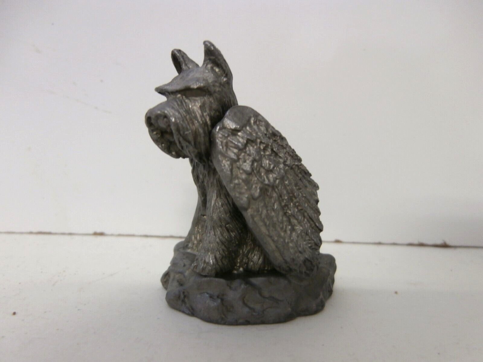 Tiny Ones Pewter Angel Schnauzer Canine Dog Figurine Statue Memorial 2\
