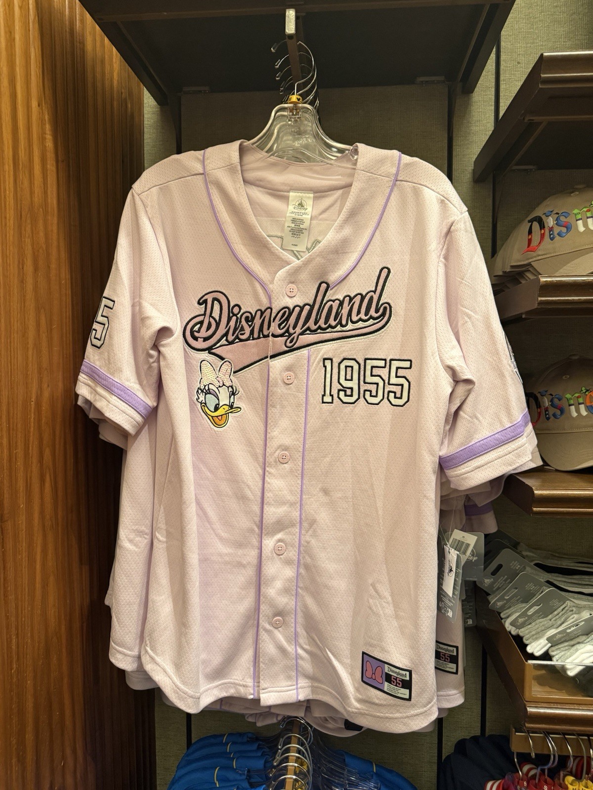 (All Sizes) Disneyland Resort 1955 Daisy Duck #55 Baseball Jersey New 2026