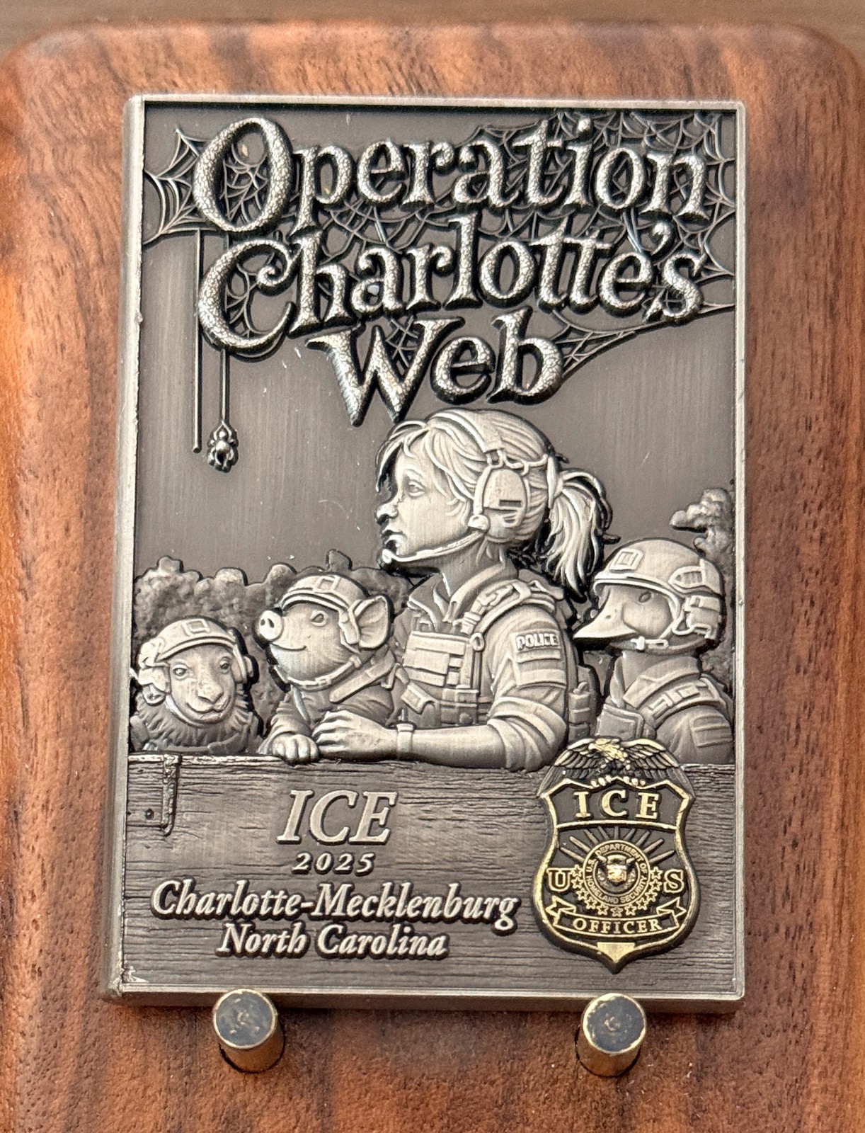 ICE Operation Charlotte's Web Challenge Coin  M#21