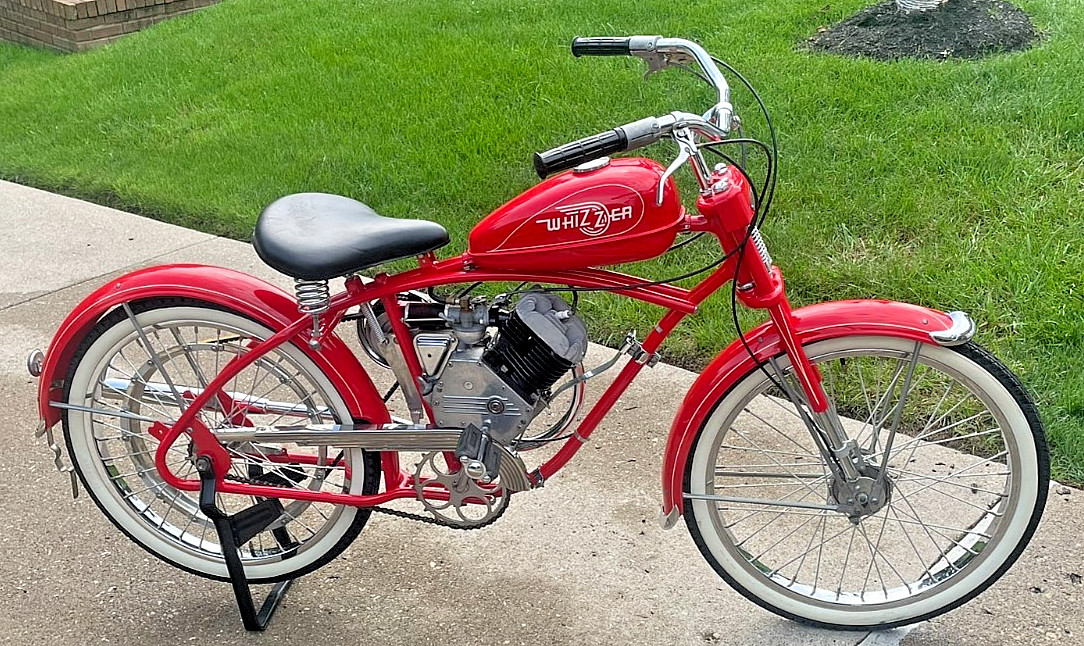 1948 Whizzer Pacemaker Motorized Bicycle RED 24\